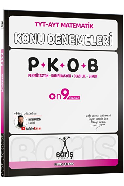 Barış Yayınları TYT-AYT Matematik Permütasyon Kombinasyon Olasılık Binom Konu...
