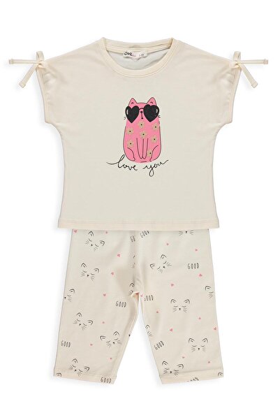 Civil Girls pisică cu imprimeu Set pentru copii de 2-5 ani - Fil Dişi