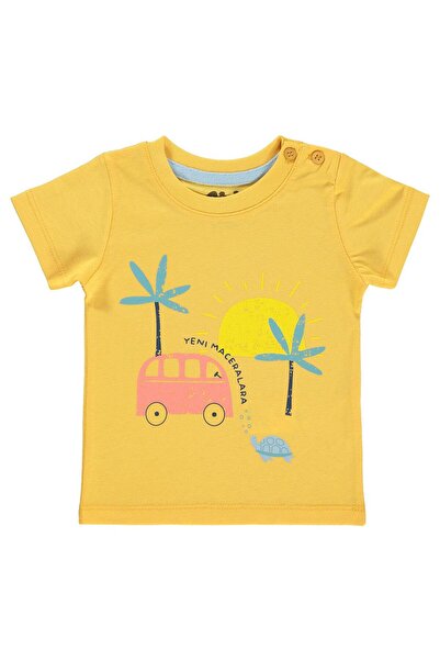 Civil Baby Μπλουζάκι για αγοράκι 6-18 μηνών - Μελί Κίτρινο