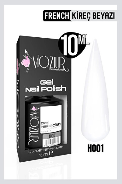 Kalıcı Oje Uv Led H001 (KİREÇ BEYAZI) 10ml