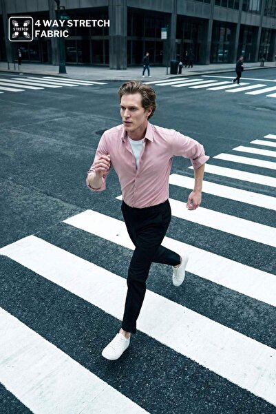 DeFacto Erkek Kanvas Pantolon T6317AZ/BK27 BLACK