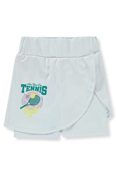 Civil Girls شورت تنس مطبوع للأعمار من 2-5 سنوات - أبيض للأعمار من 4-5 سنوات