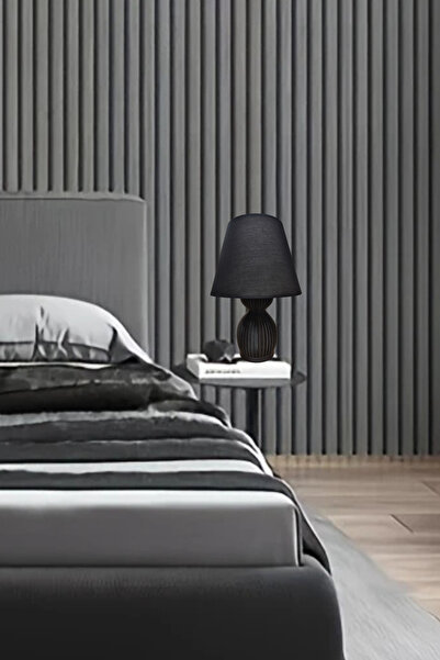 decory Pera Özel Tasarım Gövde, Kumaş Başlık Modern Abajur (E27 Duylu)