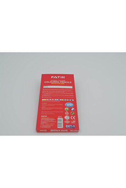 fatihkırtasiye Fatih 12 Renk Tam Boy Kuru Boya Kalemi