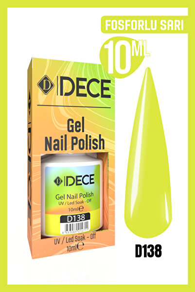 d dece Dece Kalıcı Oje UV LED D138 (SARI SERİSİ) 10ml