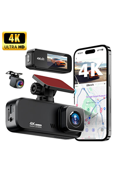 Smartio CAMERĂ DE BORD CU REZOLUTIE ULTRA 4K SI CAMERA SPATE