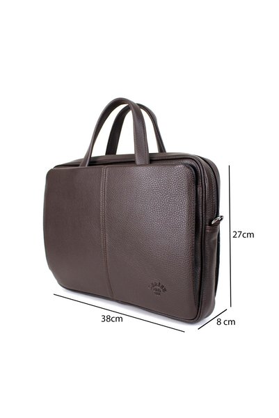 deri,se club Unisex Brown 13 And 14 Inch Laptop And Briefcase