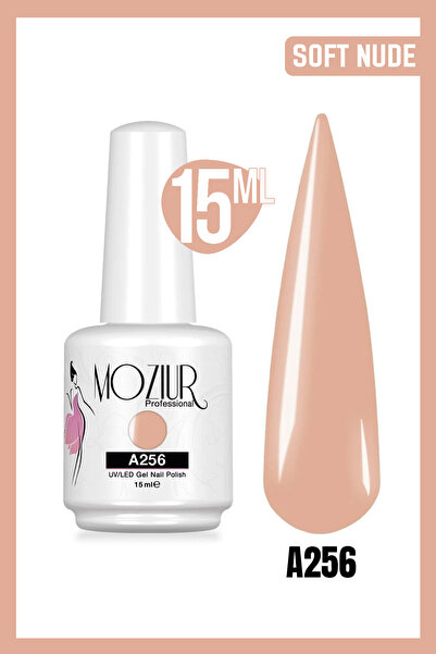 MOZIUR Kalıcı Oje UV Led A256 (NUDE SERİSİ) 15ml