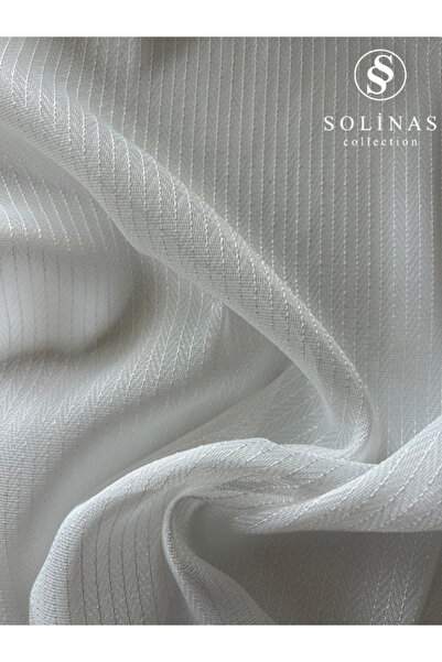 Solinas Collection Balık Sırkı Ekru 1 x 3 pliuri dese perdea transparentă