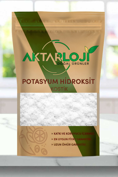 aktarloji 250 Gr Potasyum Hidroksit Kostik / Sıvı Sabun Yapımı / Lavabo, Loga...