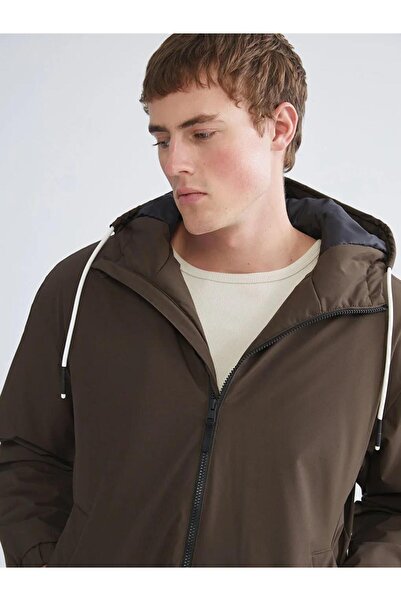 LC Waikiki Palton maro pentru bărbați cu glugă, model standard (S6)