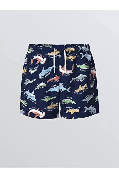 LC Waikiki Mornarsko plave kupaće gaće za dečake Štampano (S6)