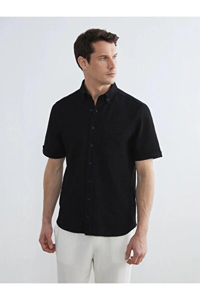 LC Waikiki Cămașă albă pentru bărbați, cu croială normală (S6)