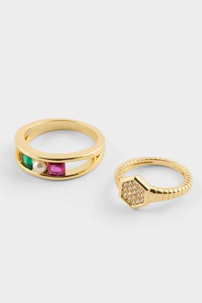 DeFacto Reis X Women's 2-Piece Ring G2708Axns