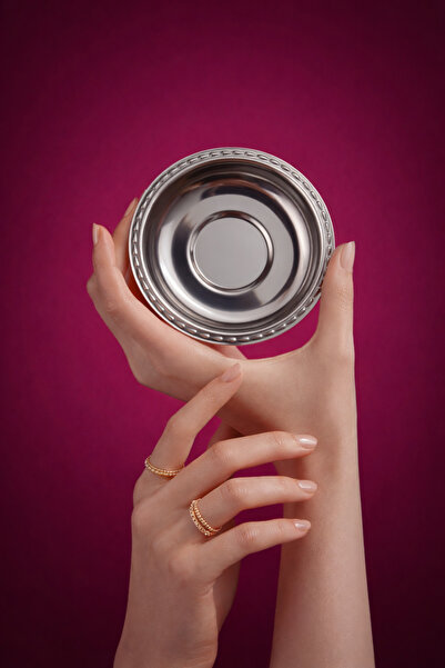 Birpa Paslanmaz Çelik Şık Çay Tabağı