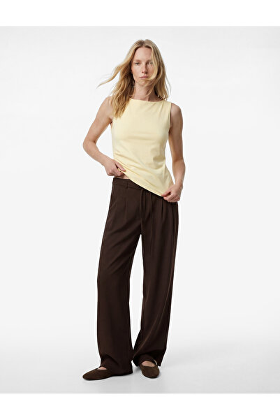 Koton Modal Kumaş Beli Bağcıklı Geniş Paça Palazzo Pantolon