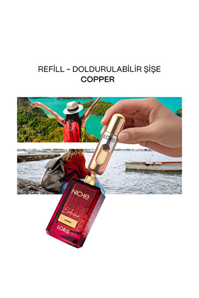 Loris Doldurulabilir Mini Parfüm Şişesi 5 ML | Copper