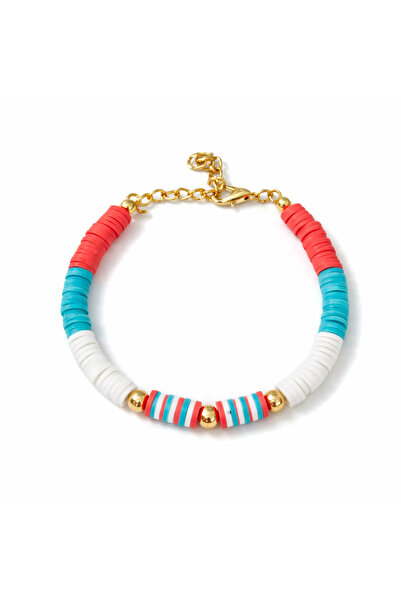 HERCY سوار فيمو الملون مرصّع بالخرز |   سوار خرز صيفي