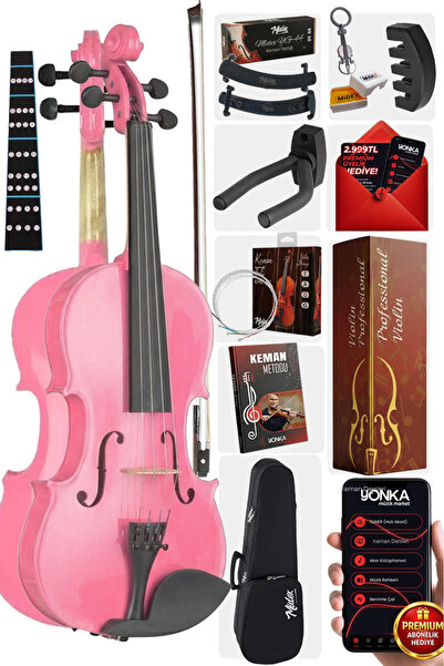 Lastvoice Midex Hga44pink-pak Pembe 4/4 Tam Boy Keman Seti (YASTIK SUSTURUCU ...