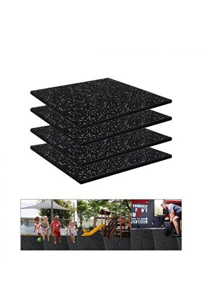 Champ Kit سجادة سميكة لمعدات التمارين الرياضية، بلاط أرضيات مطاطي متشابك لصال...