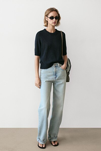 Massimo Dutti Kısa kollu triko kazak