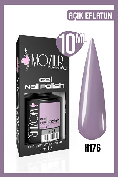MOZIUR Kalıcı Oje Uv Led H176 (MOR SERİSİ) 10ml