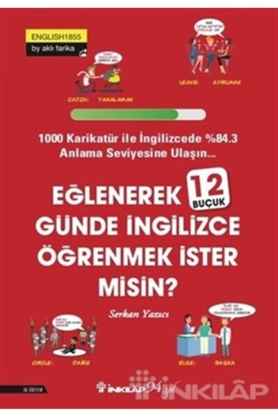 İnkılap Kitabevi Eğlenerek 12 Buçuk Günde İngilizce Öğrenmek İster