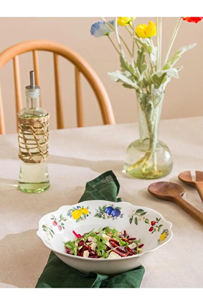 LC Waikiki وعاء سلطة بورسلين مطبوع 22 سم (S6)