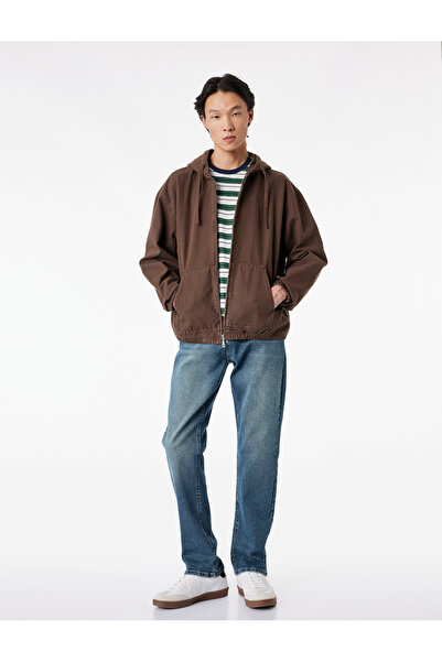 Koton Cotton Regular Waist Straight Fit Jean Pants - Mark Jean