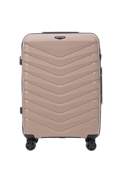 WINGS BRAND Valiză medie WINGS PHOENIX 2.0 șampanie - Bagaj rezistent 63L