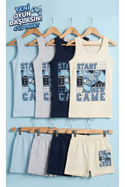 TatlıKids CHLAPECÚCI BOXERSKÝ OBLEK S POTLAČOU 100% BAVLNA