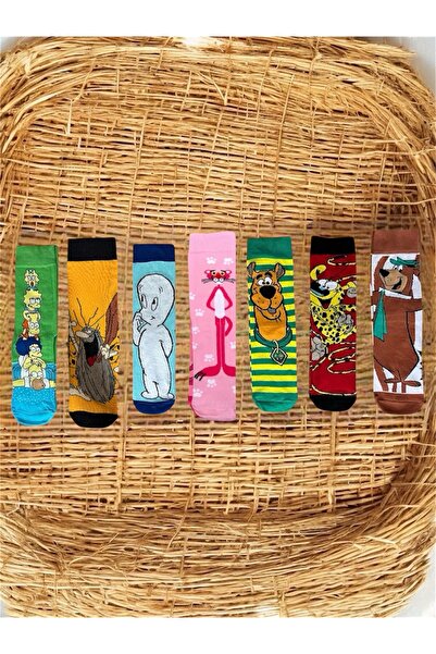 AL Bİ 90LIK ŠARENI SET OD 7 PAMUČNIH ČARAŠTA SA UZORAKOM CRTANIH HEROJA