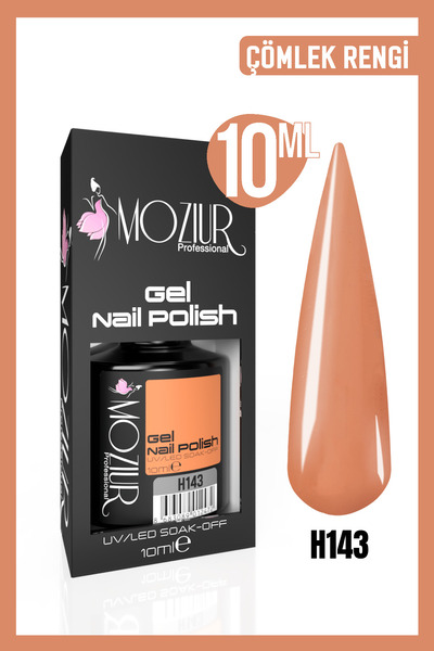 MOZIUR Kalıcı Oje Uv Led H143 (NUDE SERİSİ) 10ml