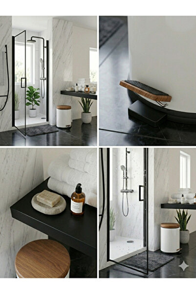 Zift Unique Coș de gunoi vintage cu model din oțel inoxidabil, capac din lemn...