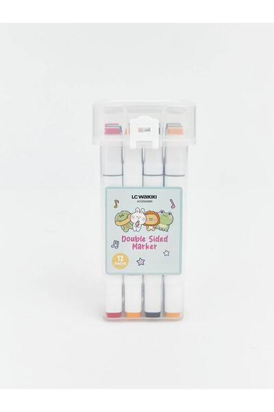 LC Waikiki مجموعة أقلام فلوماستر مكونة من 12 قطعة (S6)