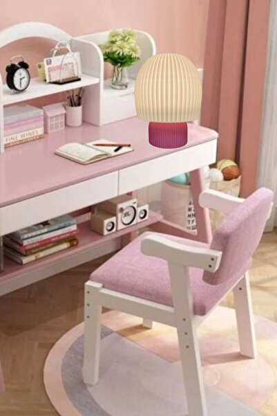 decory Vera Modern Tasarım Turuncu Gövde Abajur kendinden ledli 3 farklı ışık...