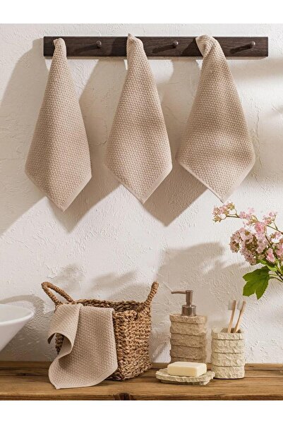 LC Waikiki Prosop de mână din bumbac, set de 3, 50x80 cm (S6)