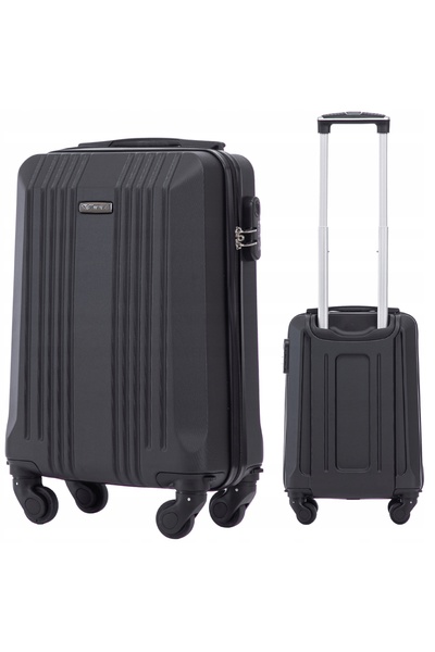 OEM Bagaj de cabină WINGS KESTREL XS, 28L, 4 roți, gri închis, ABS