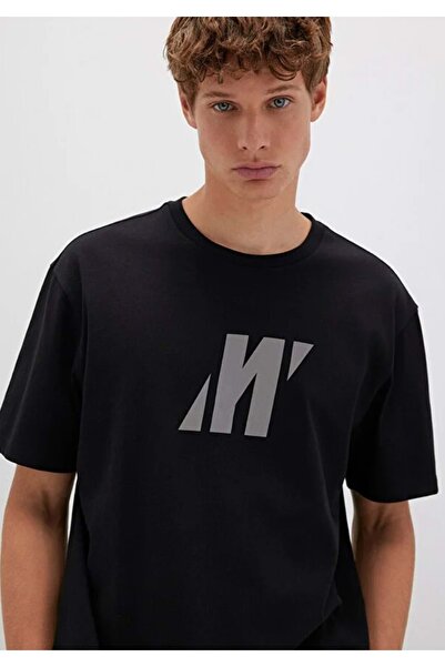 Mavi M0613092 Pro Logo Reflector Detailed T-Shirt Men's T-Shirt Black