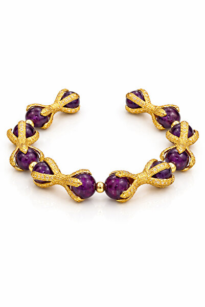 Defne Silver Mikanos Natural Stone Bracelet