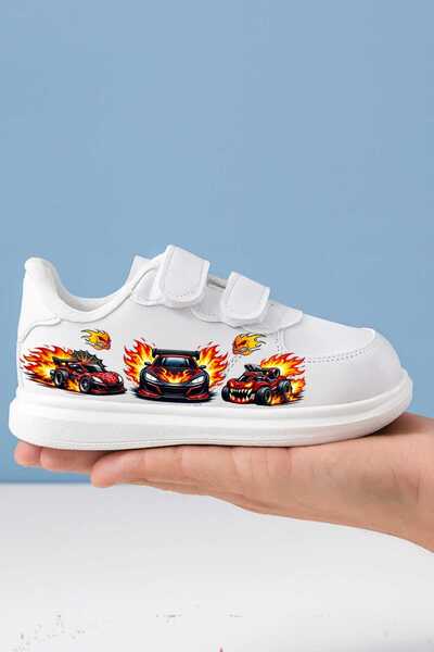 amazoondesing Pantofi sport cu imprimeu mașină pentru băieți