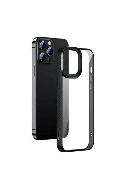 MegaSepet حافظة كريستال لهاتف آيفون 13 برو 6.1، حافظة من السيليكون المدرع بإط...