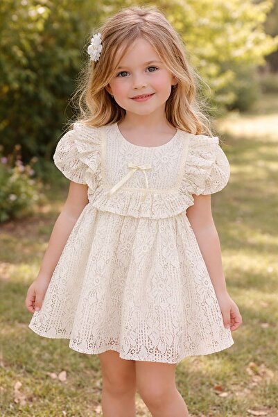 Bilge Trend Haljina sa volanima za devojčice - za rođendan, venčanje, bajram,...