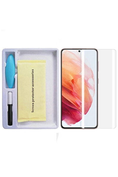 OEM واقي شاشة زجاجي مقاوم للكسر ثلاثي الأبعاد متوافق مع SM Galaxy S21 - (5775...