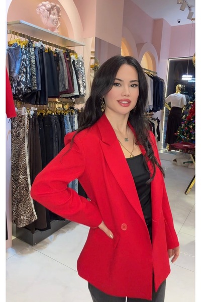 Hatice Altıntaş KIRMIZI BLAZER CEKET