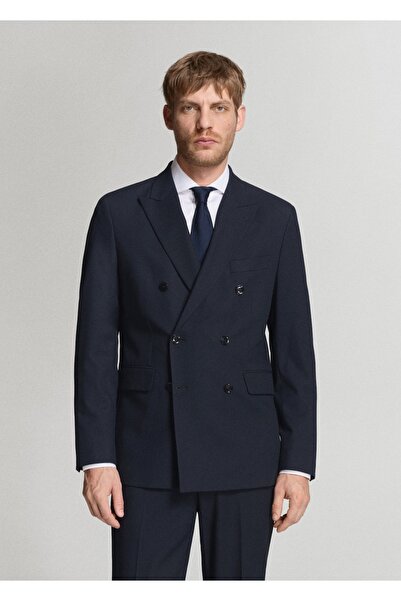 MANGO Man Slim fit Monaco kruvaze blazer ceket