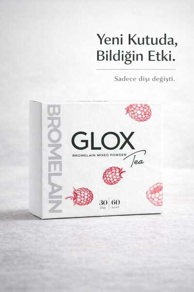 Glox Tea Gloxtea Bromelain Içeren Bitkisel Detox Çayı 1 aylık 60 lı