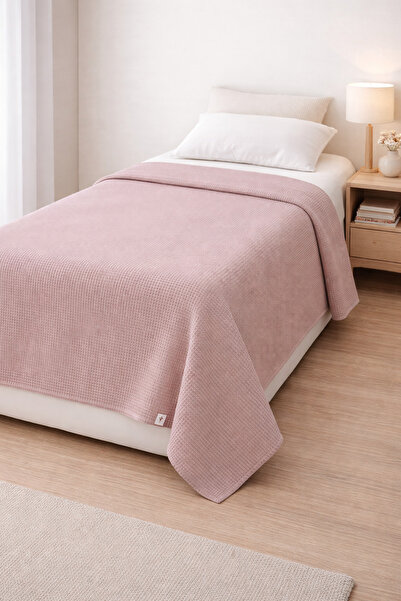 H&İ HOME TEXTILE Waffle Textured Cotton Single Piqué Mattress Sofa Cover 150X...