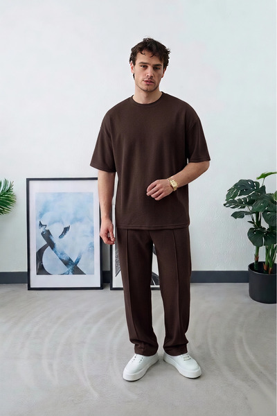 Wonraces Men's Oversized Comfortable Fit Premium Soft Textured Cotton Piece S...