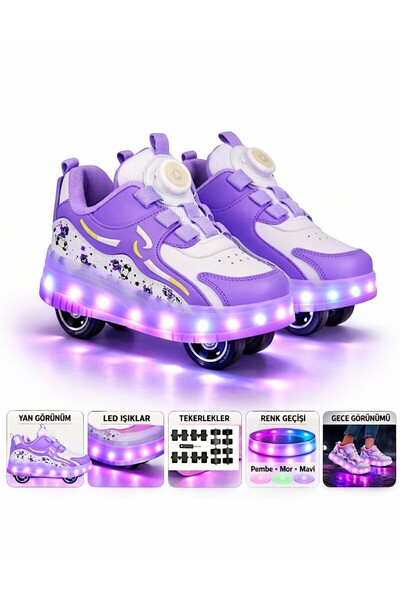 sepona PATENLi AYAKKABI PATENLİ IŞIKLI SPOR AYAKKABI KAYKAY